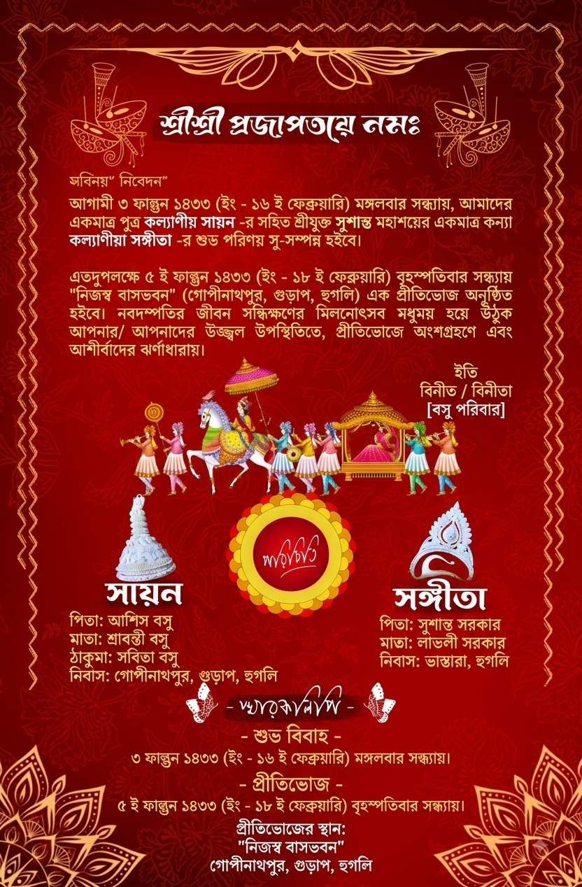 বিয়ের কার্ড